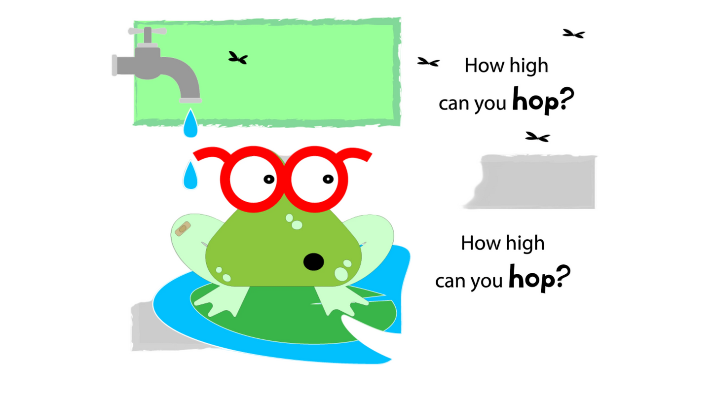 Frog with red glasses.