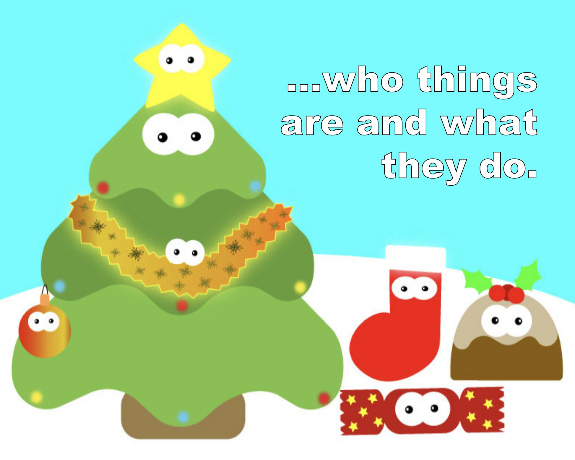 Christmas characters.
